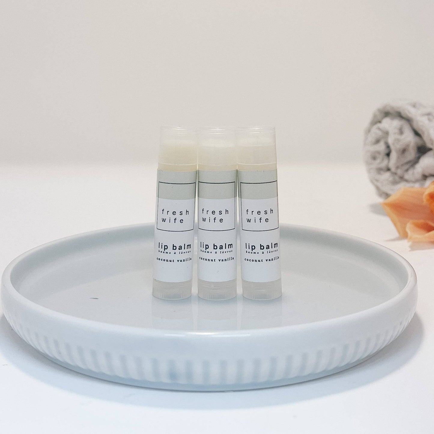 Aurojas - category - Coconut Vanilla Lip Balm -