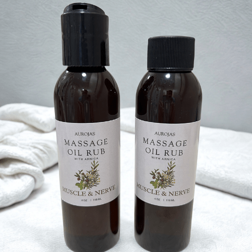 Aurojas - category - Intensive Relief Pain Oil Massage Rub 100% Natural Essential - 