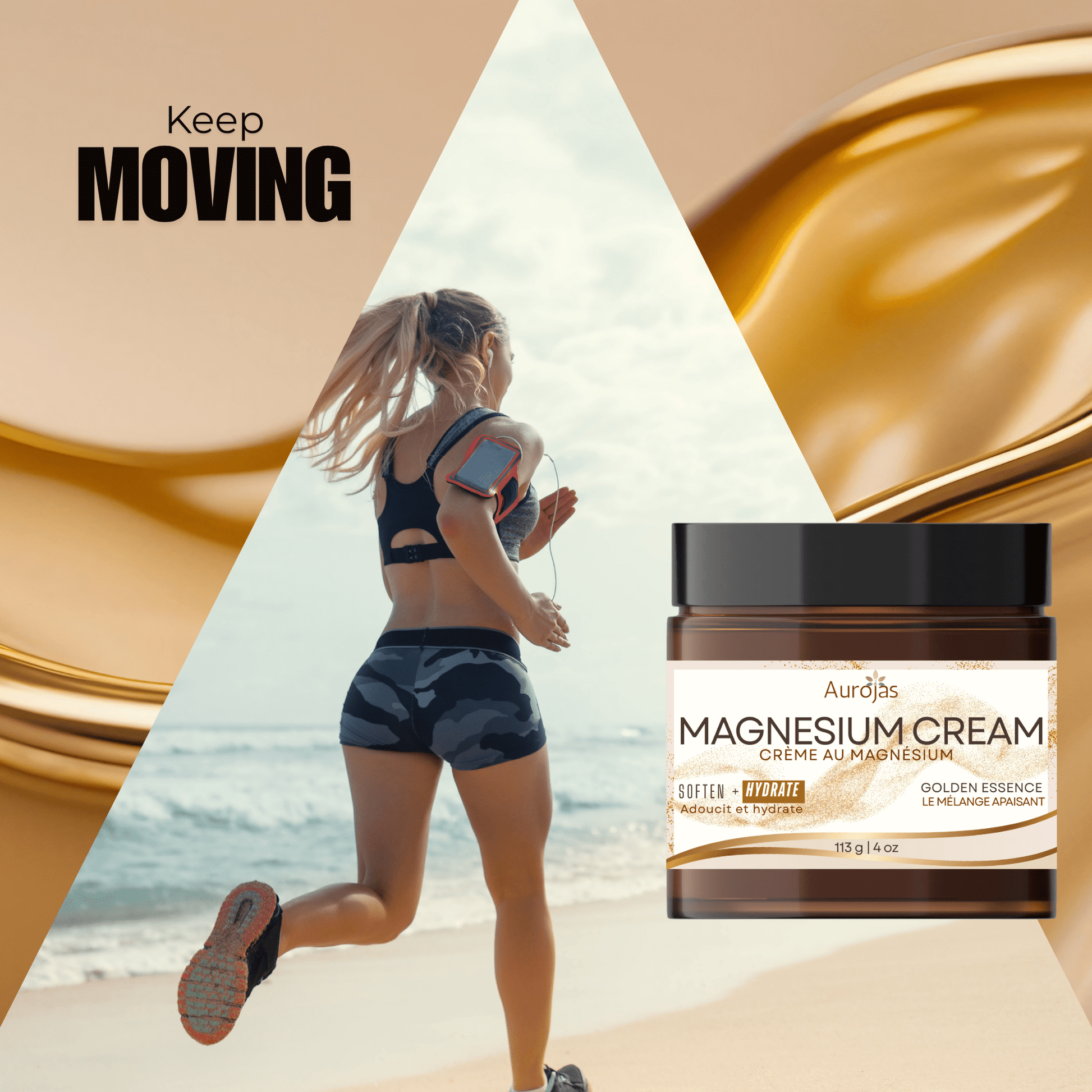Aurojas - category - Magnesium Cream | Hydrating Silky Natural Topical Minerals - 