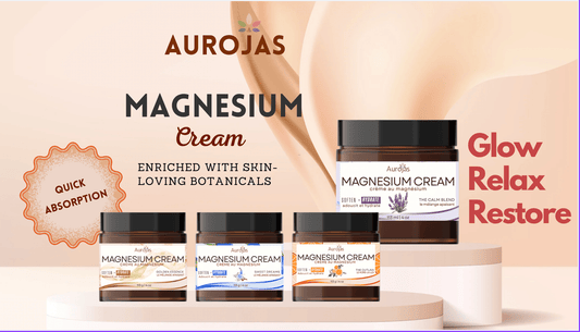 Aurojas - category - Magnesium Cream | Hydrating Silky Natural Topical Minerals - 