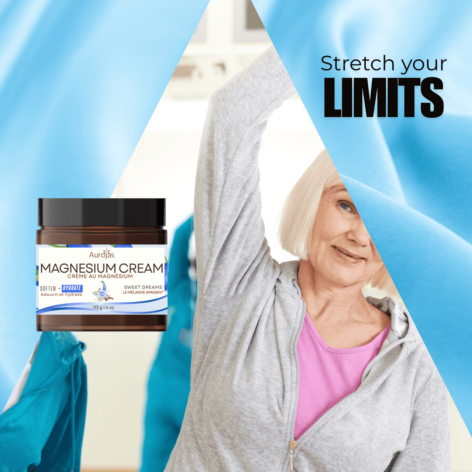 Aurojas - category - Magnesium Cream | Hydrating Silky Natural Topical Minerals - 