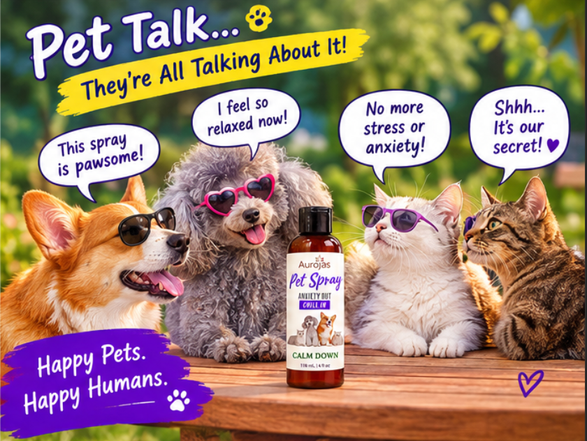 Aurojas - #category# - Pet Spray: 2-in-1 Anxiety Out, Chill In - new arrival