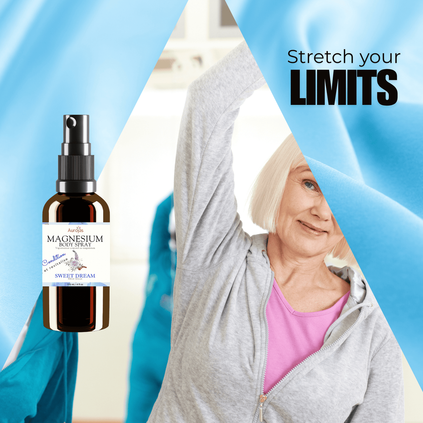 Aurojas - category - Topical Magensium Spray Oil Scented Naturally Essential Oils - 